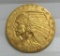 1927 US 2 1/2 DOLLAR GOLD INDIAN COIN