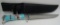 TURQUOISE INLAY BOWIE KNIFE