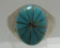 INLAY TURQUOISE RING STERLING SILVER SIZE 12 1/4