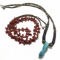 2 STERLING NAVAJO NECKLACES HEISHI CORAL TURQUOISE