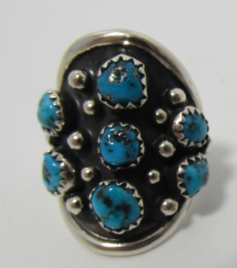 TOMMY JACKSON TURQUOISE RING STERLING SILVER