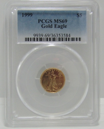 1999 GOLD $5 DOLLAR EAGLE COIN MS 69