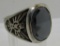 HEMATITE THUNDERBIRD RING STERLING SILVER SIZE13.5