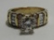 1.5CT TW VS DIAMOND ENGAGEMENT RING 14K GOLD SZ 7