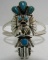 SMALLCANYON TURQUOISE CUFF BRACELET STERLING SILVE