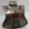 CHIP TURQUOISE CORAL CUFF BRACELET STERLING SILVER