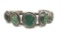OLD PAWN  STERLING TURQUOISE CUFF BRACELET