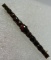 4CT BOHEMIAN GARNET BAR PIN 14K GOLD BROOCH