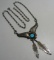 SLEEPING BEAUTY TURQUOISE NECKLACE STERLING SILVER
