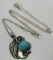 MARCO BEGAYE TURQUOISE NECKLACE STERLING SILVER