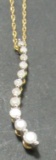 10K GOLD 11 DIAMOND PENDANT 18