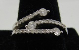 .50CT 28 DIAMOND RING 14K WHITE GOLD SIZE 7
