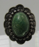 FRED HARVEY ERA TURQUOISE RING STERLING SIVER