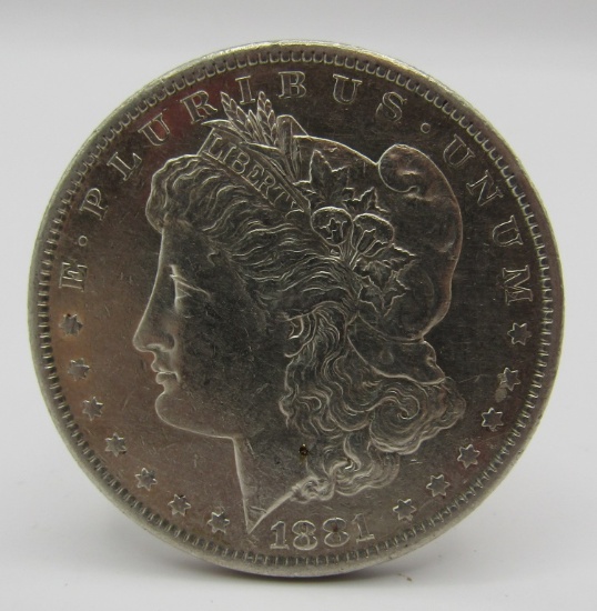 1881 S MORGAN SILVER DOLLAR US COIN