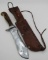 EARLY PUMA WHITE HUNTER STAG KNIFE W SHEATH