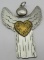 COMSTOCK ANGEL STERLING SILVER WITH HEART CHARM