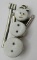 BAHE FROSTY THE SNOWMAN PIN STERLING SILVER