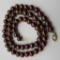 7MM CHOCOLATE PEARL STRAND 14K GOLD NECKLACE