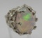 LARGE GENUINE 9 CARAT OPAL RING FREEFORM STERLING
