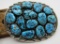 TURQUOISE CLUSTER BUCKLE STERLING SILVER & BELT