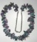 TURQUOISE AMETHYST NUGGET NECKLACE STERLING SILVER