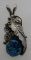 MARTINEZ TURQUOISE NECKLACE PENDANT STERLING SILVE