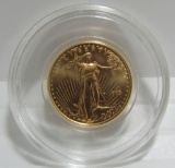 1999 US 5 DOLLAR GOLD 1/10 EAGLE COIN UNC