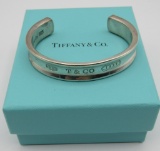 TIFFANY & CO CUFF BRACELET STERLING SILVER W BOX