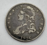 1836 CAPPED BUST SILVER HALF DOLLAR US COIN