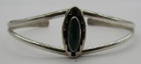 TEME MALACHITE CUFF BRACELET STERLING SILVER