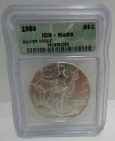 1988 SILVER EAGLE US COIN MS 69