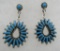 PETITPOINT TURQUOISE EARRINGS STERLING SILVER