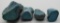 4 PIECES NATURAL GEM TURQUOISE NUGGETS 74.6 GRAMS
