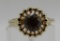14K GOLD 1CT CITRINE TOPAZ CZ RING SIZE 6 1/2