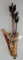 CURTIS BITSUI BUCK SKIN QUIVER 3 ARROW FUR FEATHER