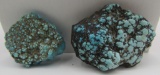 2 PIECES SPIDER WEB TURQUOISE STONES