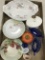 Lot W/Vintage Eye Cleaners, Hand Painted Saucers, + More!