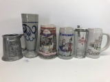 (6) Misc. Beer Steins & Mugs