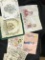 Lot Of (6) Vintage Embroidered Pillowcase Covers-Avg.Size 15