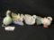 (4) Figural Duck & Swans Pin Cushions  1950's & 1960's Japan  Tallest Is 3