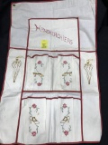 Vintage Embroidered Hankerchief Holder 19