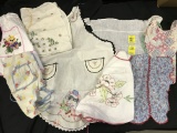 Lot Of (8) Vintage Kid's Size Aprons
