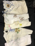 Lot Of (6) Vintage Aprons-Some Embroidered