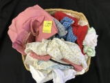 Basket W/20 Vintage Baby/Doll Clothes