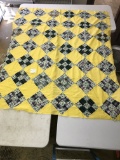 Hand/Machine Stitched Quilt Top With A 