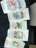 Lot Of (5) Vintage Flour & Corn Meal Bags-5, 6, & 10Lb. Bags