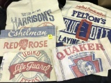 Lot Of (5) Vintage Feed & Flour Sacks-(3) 100 Lbs. Feed & (2) 24 Lb. Flour