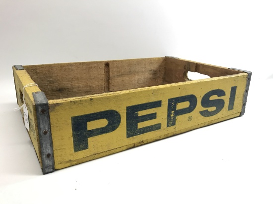 Vintage Pepsi Wooden Crate  12" x 18.5" x 4" Tall