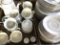 48 Pc. Set Classic Elegance Dinnerware-White W/Gold Trim