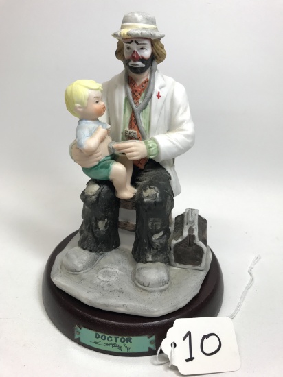 "Doctor" 8"T.Clowns Figurine From The Emmett Kelly, Jr. Signature Collection By Flambro